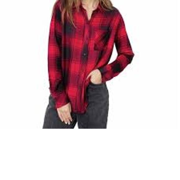 Rails Red & Black Hunter Plaid Button Down Shirt Women’s Small | Fall | Winter - Picture 6 of 6
